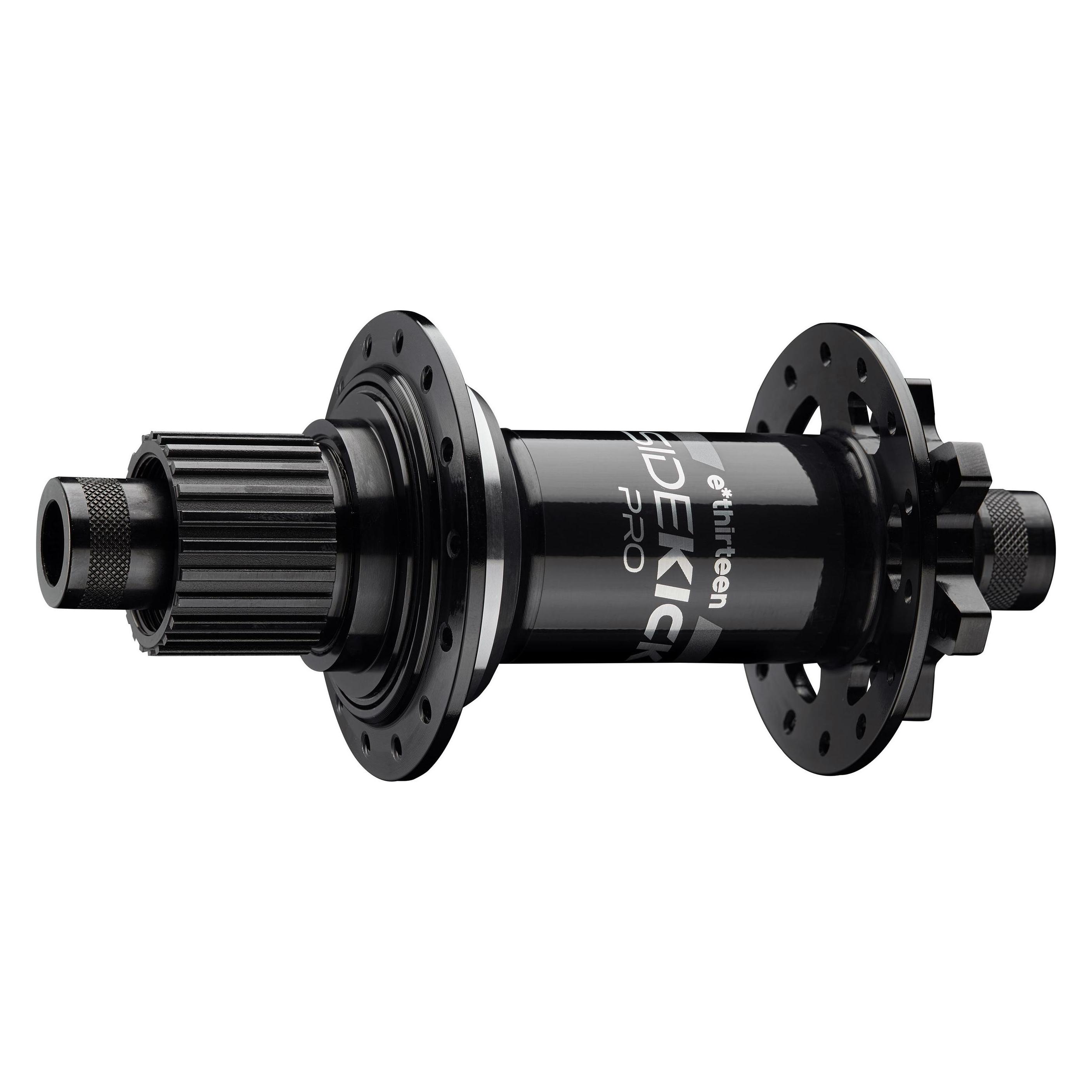 e*13 Sidekick Pro SUPER BOOST Nabe HR, 32 L., 157x12mm, Microspline, black/sterling silver (Scheibenbremse 6-Loch) (61542993)