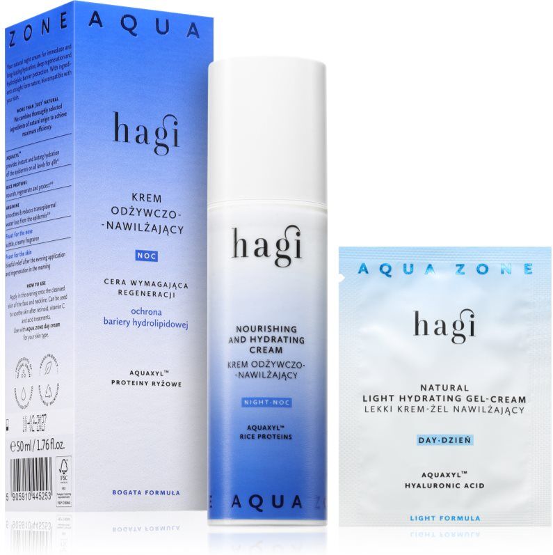 Hagi Aqua Zone moisturising night cream with nourishing effect 50 ml