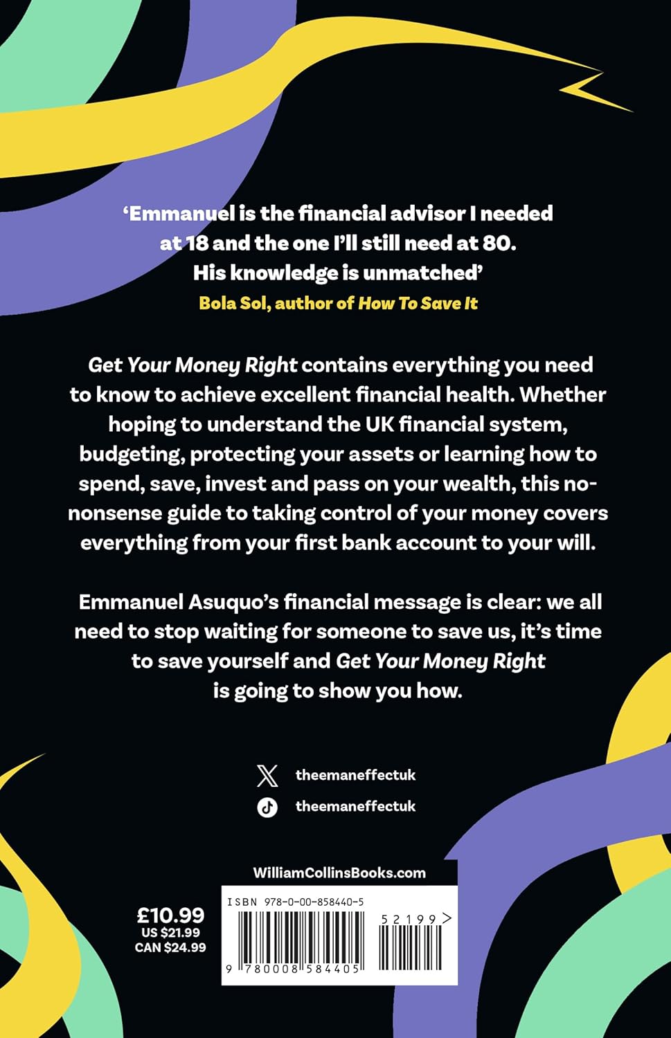 William Collins Get Your Money Right by Emmanuel Asuquo - Understand Your Money and Make It Work for You - Paperback Personal Finance Guide
