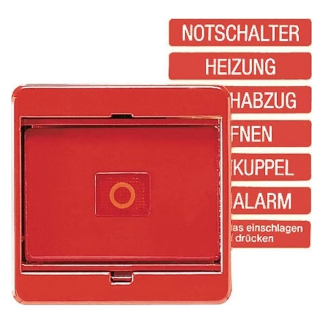 JUNG ST Abdeckung 561GLRT mit Glasscheibe rot (561GLRT)