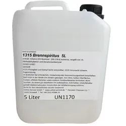 Velind Spiritus Brennspiritus 5 L  Universelles Putzmittel für Haushalt und Industrie