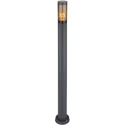 Smart LED Wegeleuchte Pollerleuchte außen Gartenlampen anthrazit Außenstehlampe dimmbar, RGB Farbwechsel, App- und Sprachsteuerung, Edelstahl rauchfarben, 8,5W 806lm warmweiß-kaltweiß, DxH 12,7x110cm