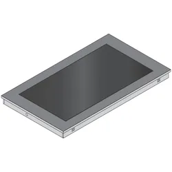 Virtus Einbau-Warmhalteplatte mit gehärtetem Glas, 2x GN 1/1 (AYB0004/T)