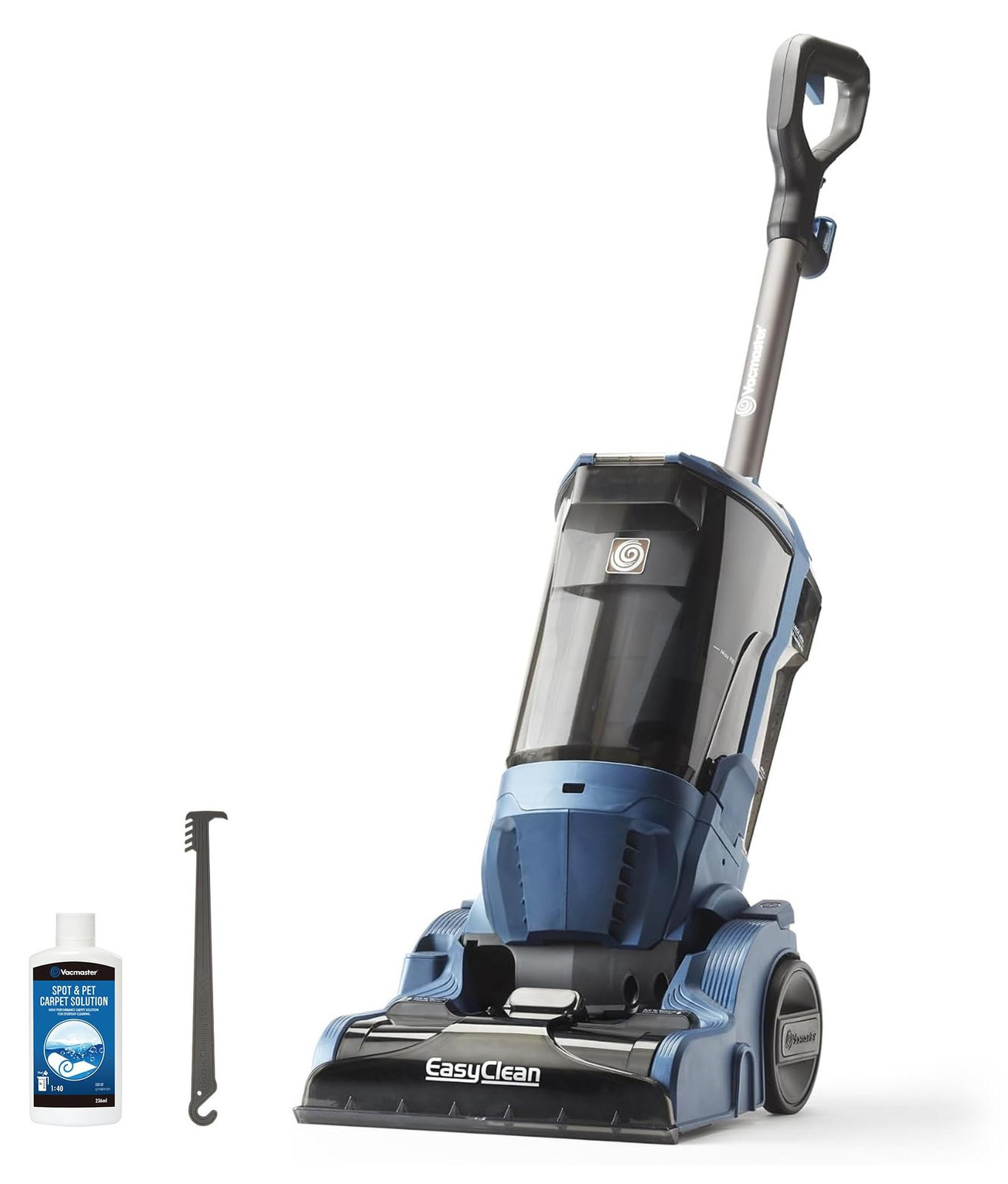Vacmaster tapijtreiniger met dubbele borstelrollen en krachtige 750 W motor