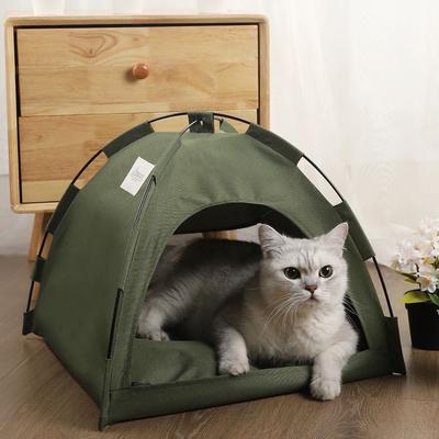 Uplifted Finds Cozy Cabin Pet Tent army Green m