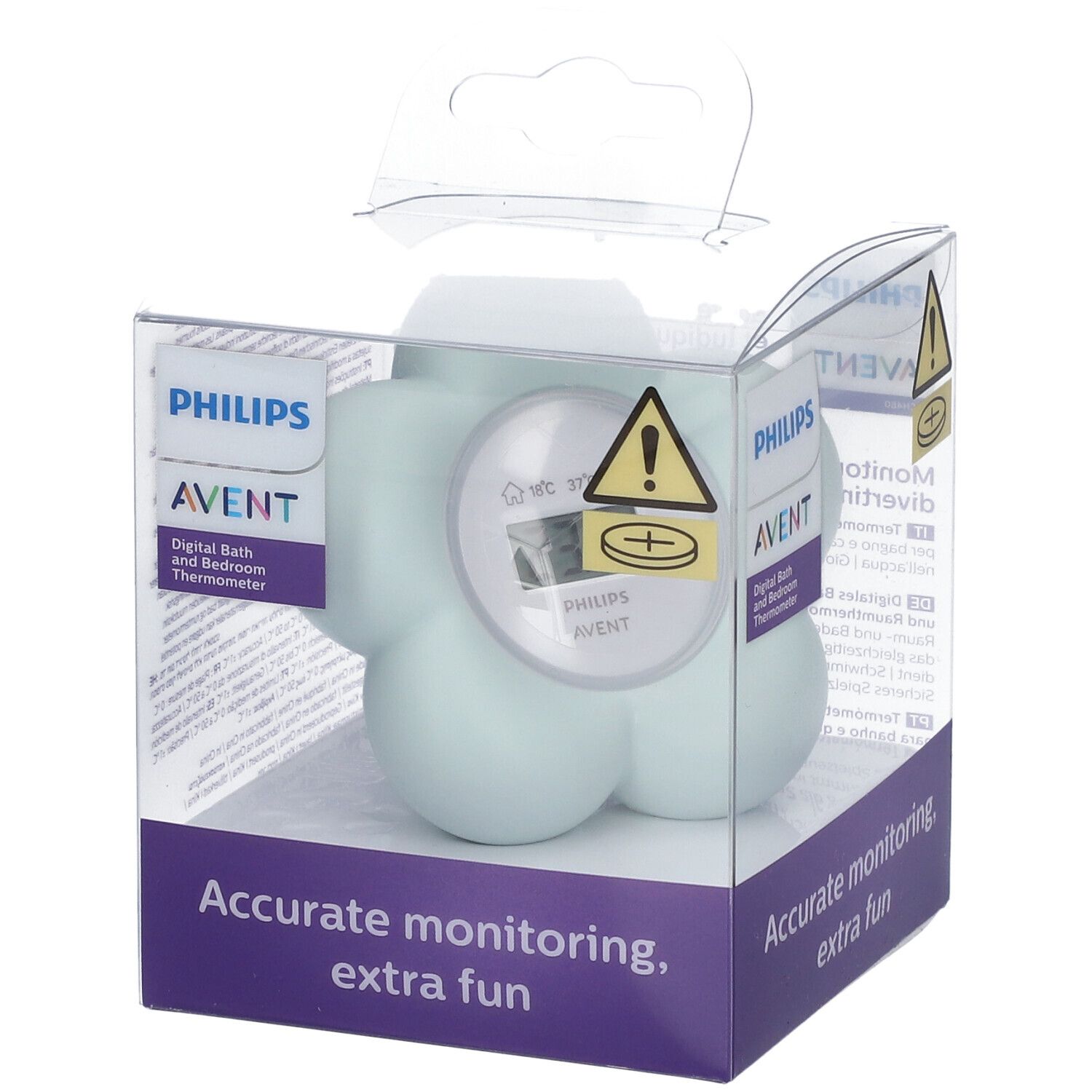 Avent Digitale Badthermometer Bloem Mint Sch480/00 1 St Thermometer