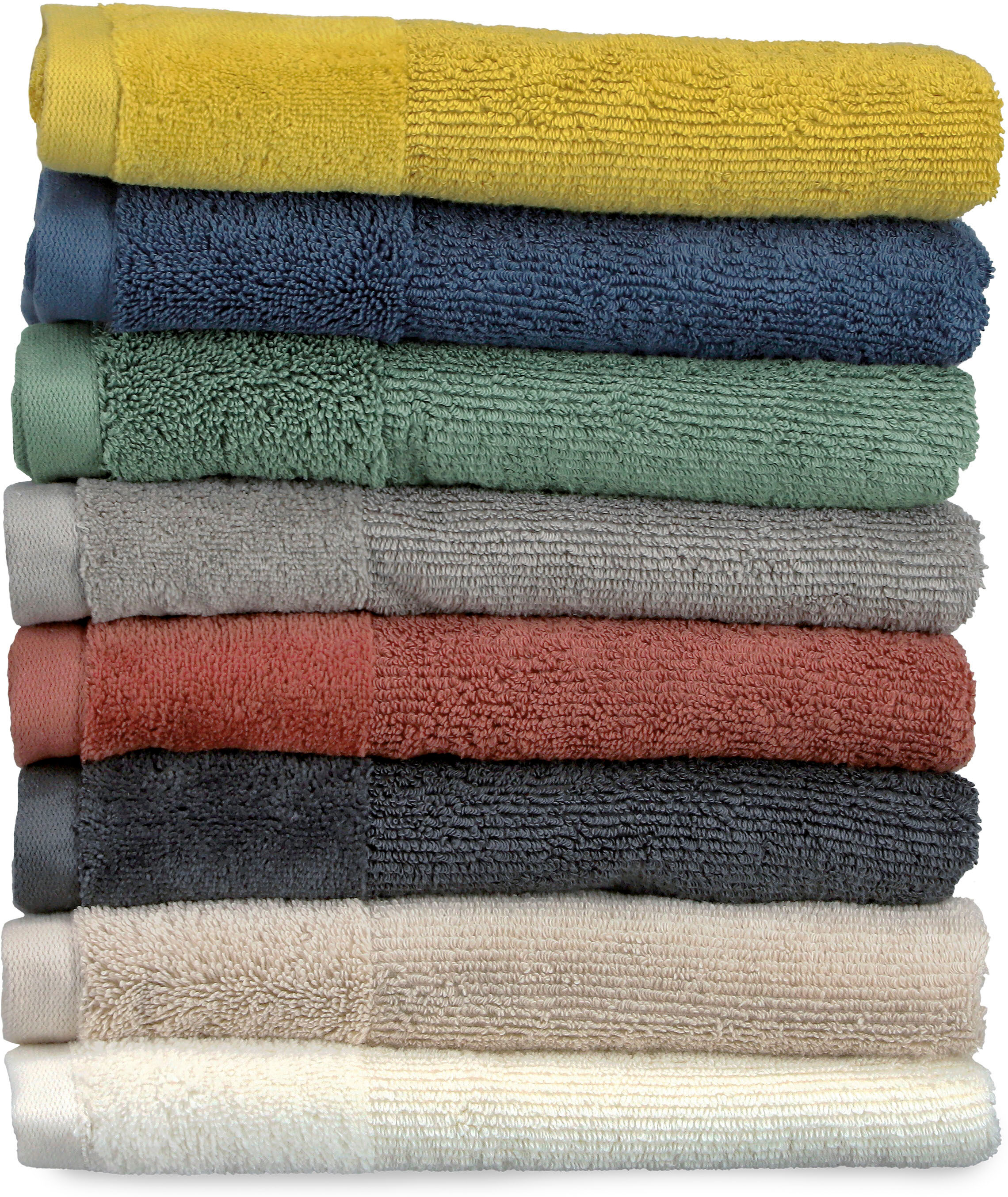 Badetuch "Sense", gelb, B:100cm L:150cm, Frottee, Obermaterial: 100% Baumwolle, SCHÖNER WOHNEN-KOLLEKTION, Handtücher, Badetuch, mit Velourborte, hautschmeichelnde Airtouch Qualität, super weich gelb B/L: 100cmx150cm, 1 Stk., Frottee