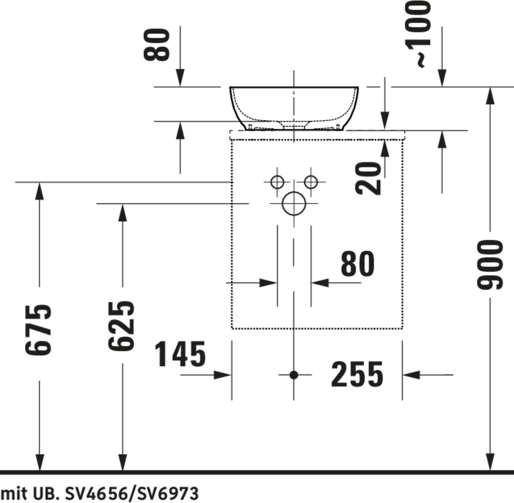 Duravit Konsolen-Waschtischunterschrank wandhängend Sivida 40x44x32,5cm, Tür, Gr. sw, li, graph ma (SV4656LBD490000)
