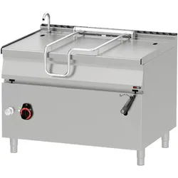 Groju Elektro Kippbratpfanne Bratpfanne Kipppfanne 120L 1200x900x900mm manuelle Kippvorrichtung Gusseisener Boden