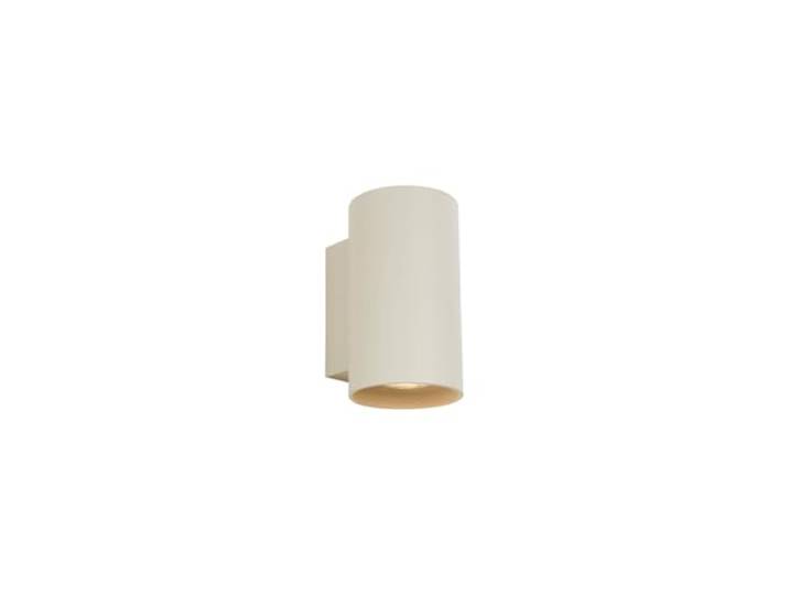 Qazqa moderne applique murale up & down beige rond 10cm Sandy