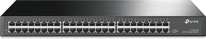 TP-Link TL-SG1048, Unmanaged, Gigabit Ethernet (10/100/1000), Vollduplex, Rack-Einbau, 1U