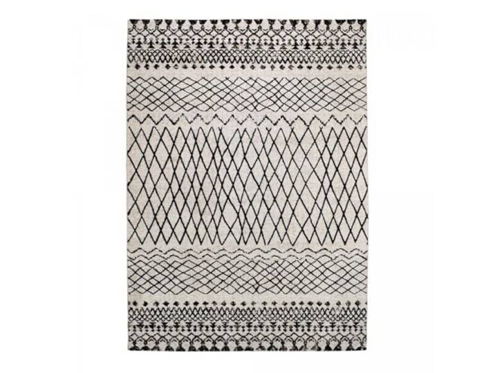 UnAmourDeTapis Tapis Berbère Style\, 40 X 60 Cm\, Polypropylène\, Berbère\, Beige\, Noir\, Idéal Entrée Intérieure\, Style Bohème Graphique pour Accueil Chaleureux\, 1726
