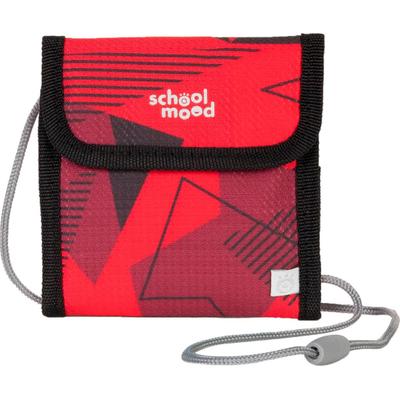 Brustbeutel SCHOOL-MOOD, Kinder, rot (kai), Polyester, Kleinlederwaren