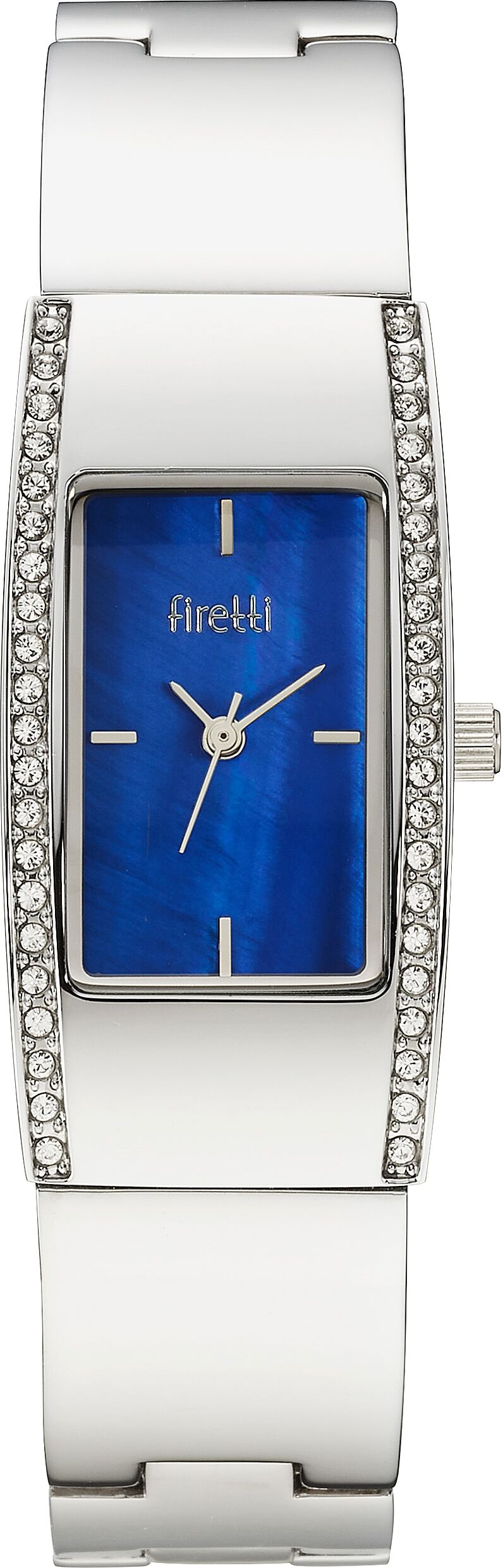 Quarzuhr FIRETTI "Icon Base Line", blau (silberfarben, perlmuttfarben, blau), Armbanduhren, Damen, Quarzuhr, Armbanduhr, Damenuhr, analog, Swarovski-Kristalle