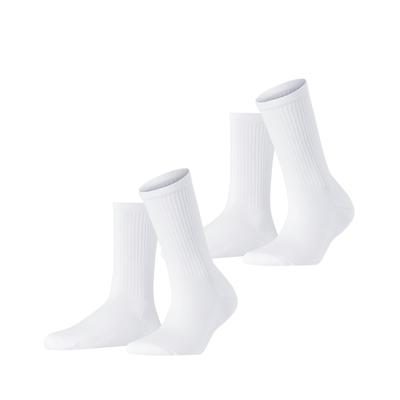 Socken ESPRIT "Basic Tennis", Damen, Gr. 35-38, weiß, Baumwollmischung, unifarben, normal, Socken Socken, Rippenstruktur, schmales Bündchen, weiche Sohle