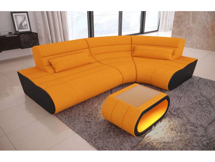Mini Stoff Ecksofa Concept L-Form