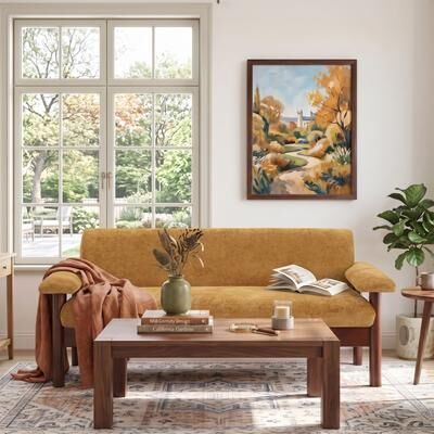 Christopher Knight Home - Arlo Modern Upholstered 2-Seater Loveseat with Wood Frame & Ergonomic Pillow-Top Armrests
