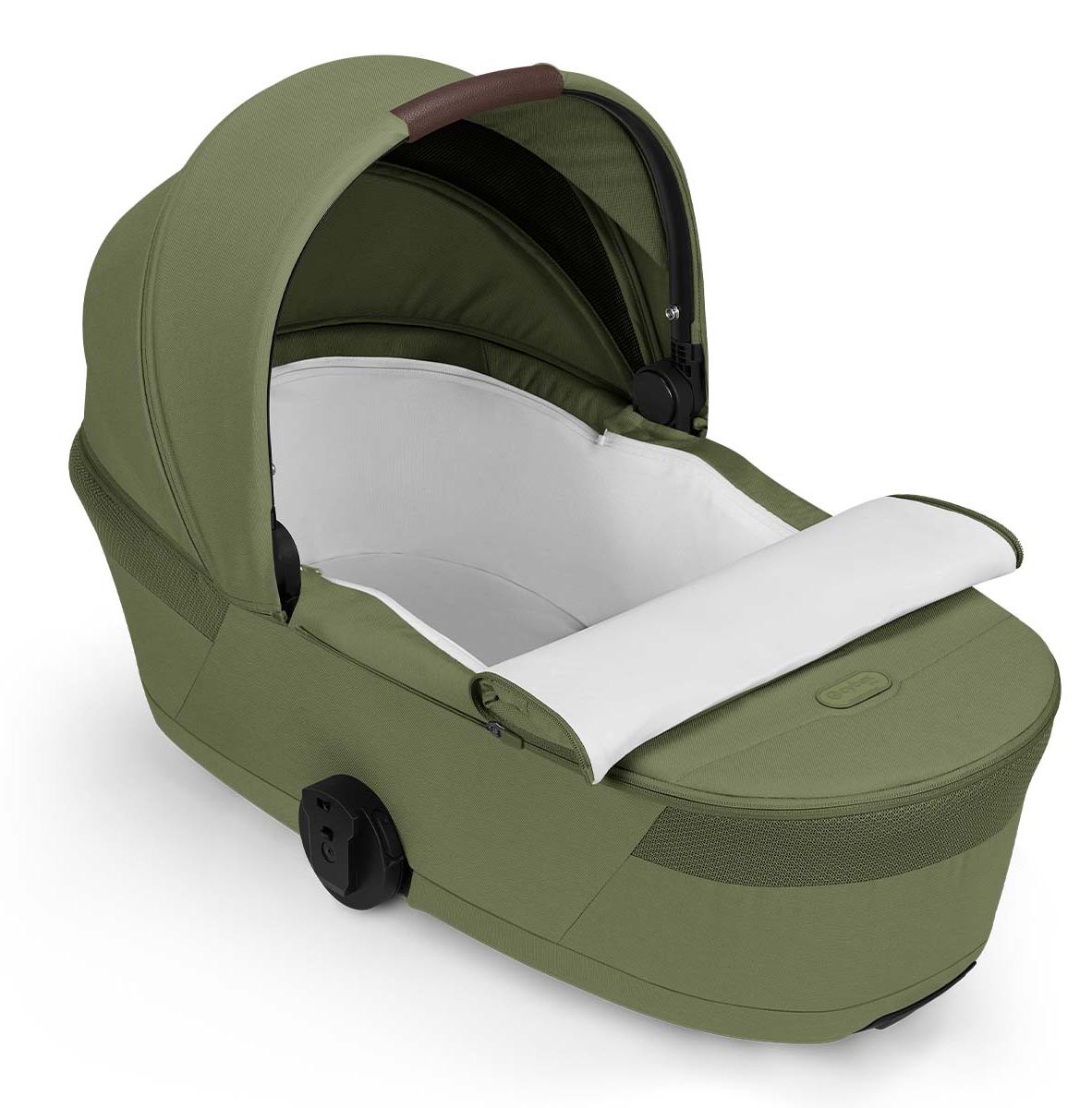 Cybex Balios S Lux Kinderwagen inkl. faltbarer Babywanne , Farbe:Moss Green