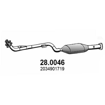 ASSO Katalysator 28.0046 vorne für Mercedes