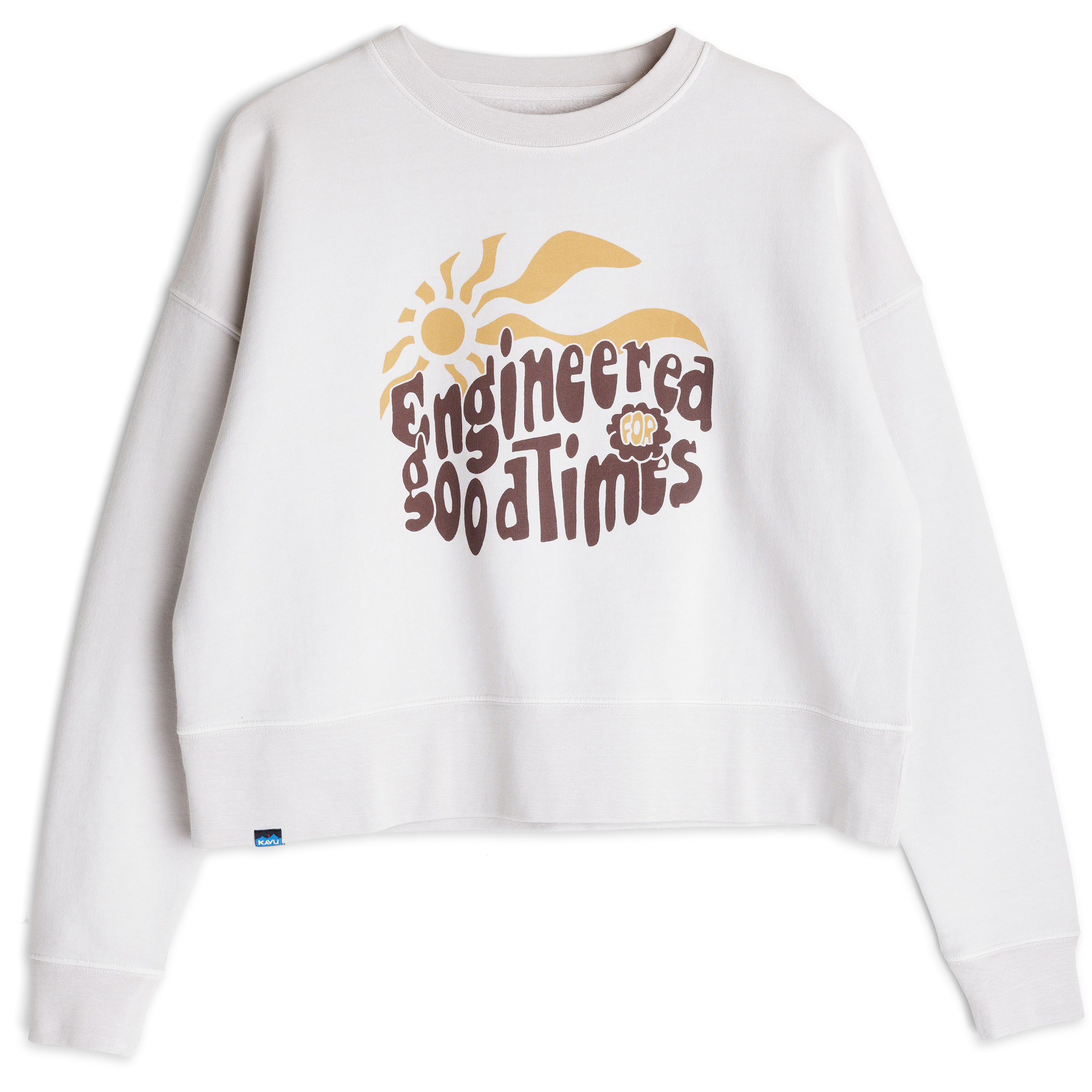 Kavu Crew Crop Damen Pullover weiss Größe XS Lifestyle Widerstandsfähig