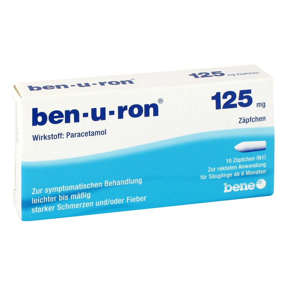 bene Arzneimittel GmbH Ben-u-ron 125 mg Zäpfchen 01260890