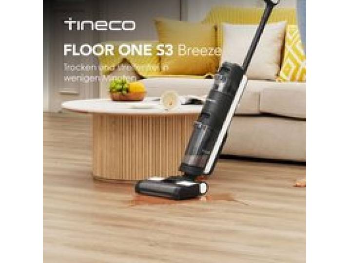 Tineco Floor One S3 Breeze aspirateur lave-sol sans fil nettoyage humide et sec autonettoyant intelligent
