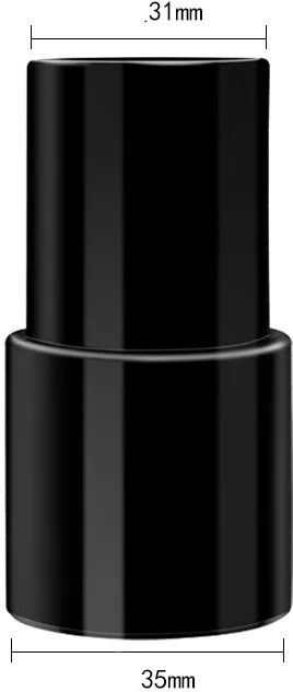 INF Adaptateur d'aspirateur 32mm vers 35mm Connecteur de tuyau Convertisseur d'accessoire - Noir