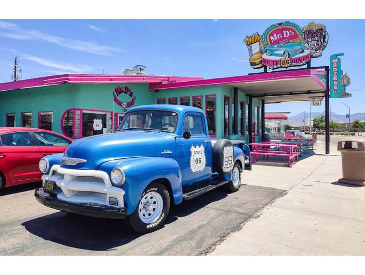 Fototapete PAPERMOON VINTAGE DINER-OLDTIMER ROUTE 66 AMERIKA RESTAURANT XXL , bunt, B:4m L:2,6m, Vlies, Tapeten, Fototapete