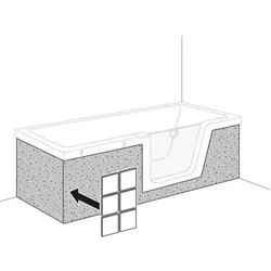 Duscholux Fliesenträger Front + Seite für Step-In Pure.. - Zubehör