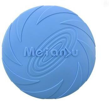 Multisell Products Hub Interactive Flying Disc Toy For Dogs Durable Multifunctional Pet Training & Outdoor Play Disc For Puppies blue