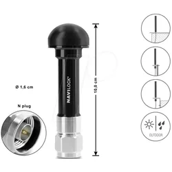 NAVILOCK 60763 - Antenne, GNSS, N Stecker, 20 dB, aktiv