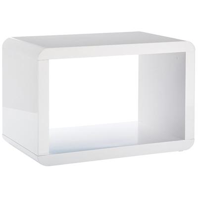 Beistelltisch PHOENIX "Atlanta", weiß (weiß, glanz), B:63,7cm H:42,7cm T:38cm, Tische, Beistelltisch