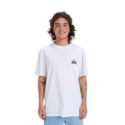 T-Shirt QUIKSILVER "Ev Mini Logo", Herren, Gr. S, weiß, Obermaterial: 70% Baumwolle, 30% Baumwolle., Shirts T-Shirt
