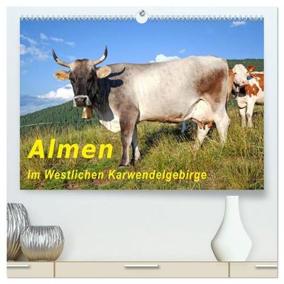 Almen im Westlichen Karwendelgebirge (hochwertiger Premium Wandkalender 2027 DIN A2 quer), Kunstdruck in Hochglanz