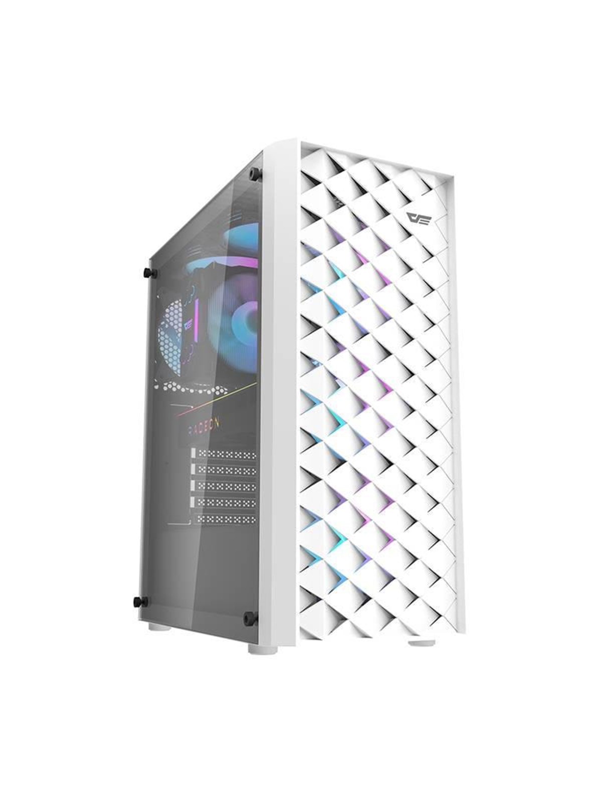 Darkflash Computer case DK351+ 4 fans (white) - Gehäuse - Weiß