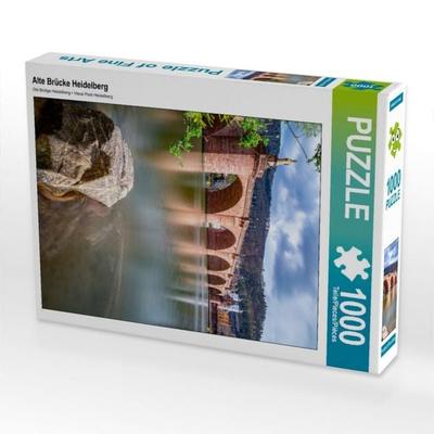 CALVENDO Puzzle Alte Brücke Heidelberg | 1000 Teile Lege-Größe 64x48cm Foto-Puzzle für glückliche Stunden