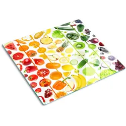 GLASPLATTE 60x52 cm Obst und Gemüse