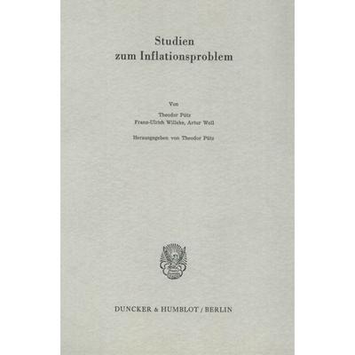 Studien zum Inflationsproblem., Taschenbuch von , Duncker & Humblot, 978-3-428-03347-8