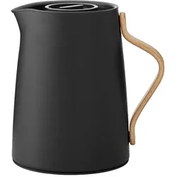 Stelton Isolierkanne Emma 1000 ml Edelstahl Mat Black 1 l