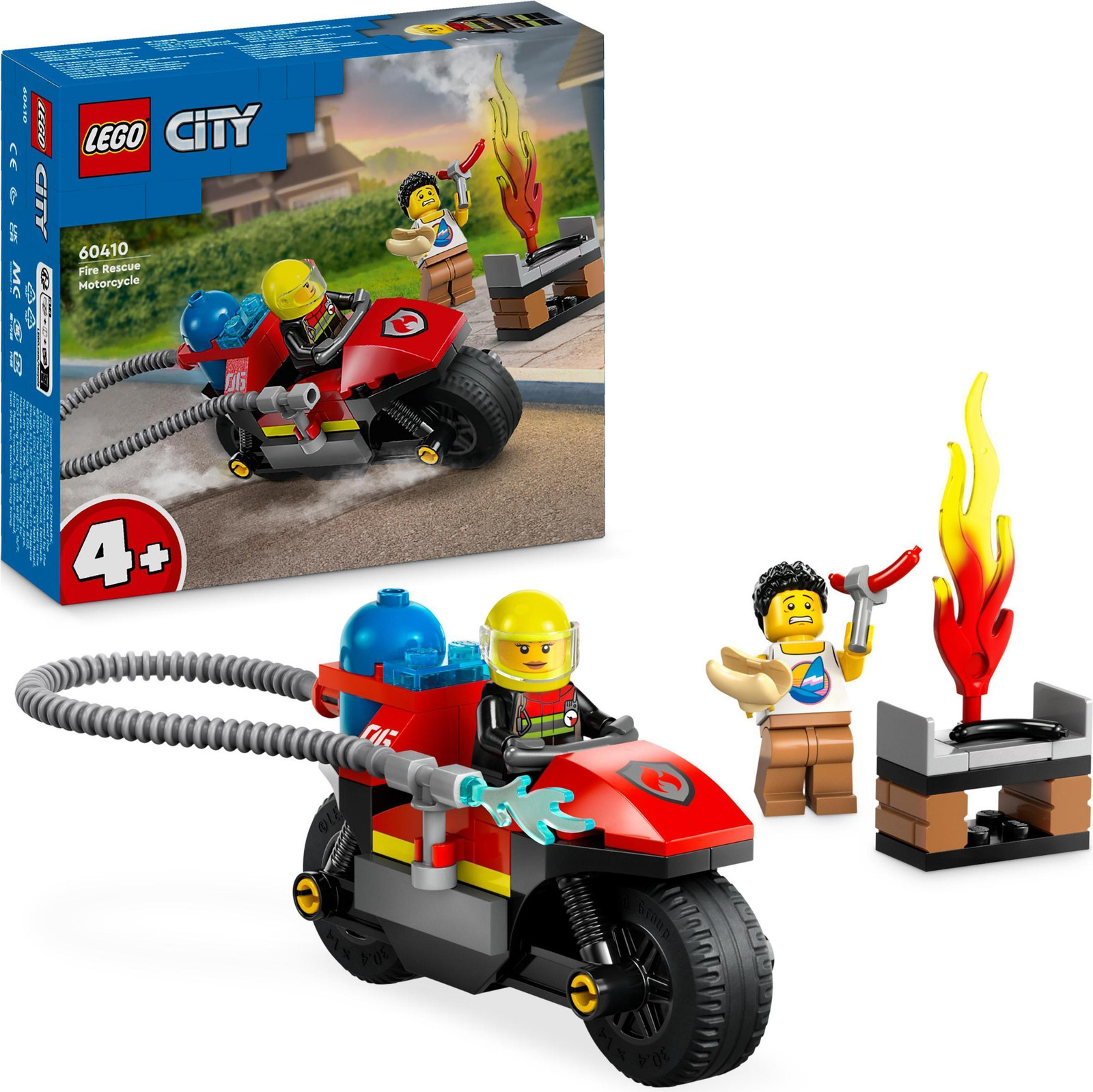 LEGO City Brandweerauto 60410 met motor en 2 minifiguren