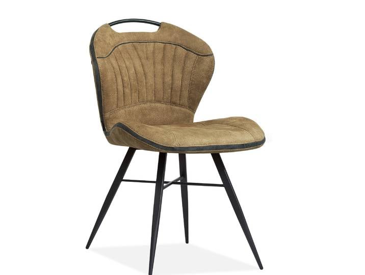 2er Set Maxfurn Splash Dining Stuhl Metall/Luxor Stoff