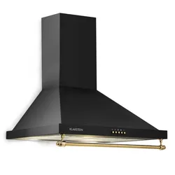 Montblanc 60 Dunstabzugshaube 599m3/h 165W 2x1,5W LED Reling Schwarz
