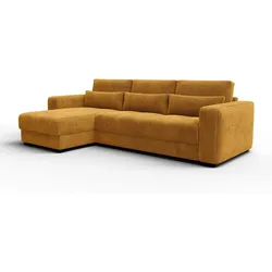 ECKSOFA OLI 4-Sitzer links, safran
