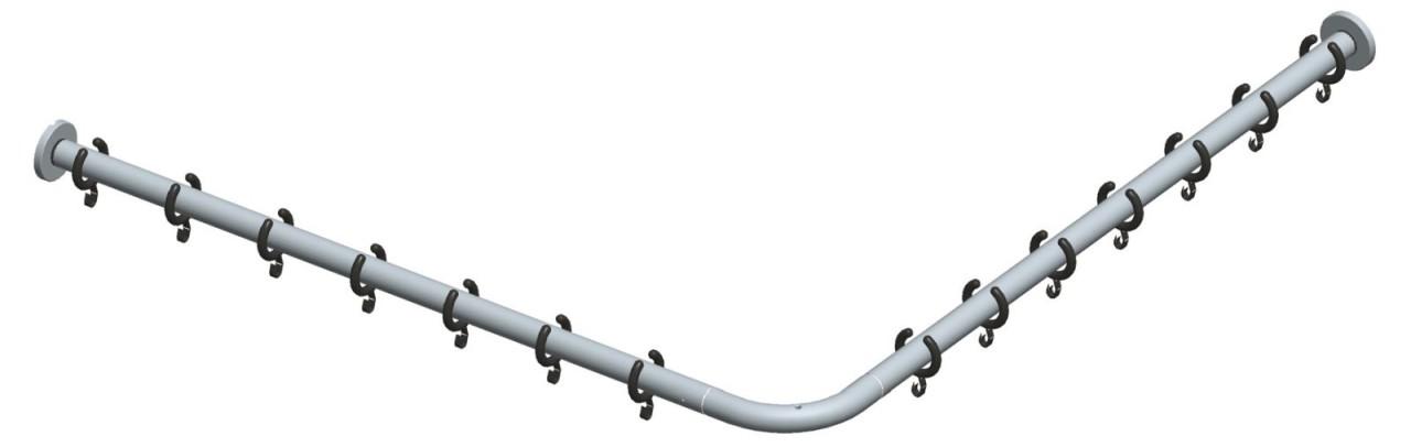 Keuco Brausevorhangstangen-Set Plan 14939, 14939011000