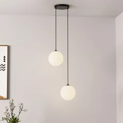 HOME DELUXE Hängeleuchte aus Glas SUNA - 2-flammig