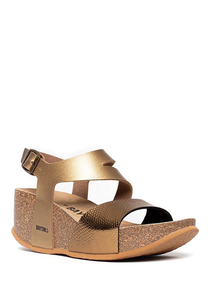 BAYTON Keilsandaletten "Ibiza" in Bronze - 37