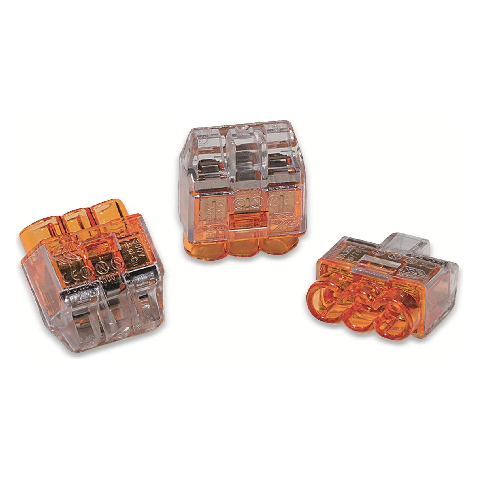 HellermannTyton HelaCon Mini 3 Pole Push-in Connector (148-90037)