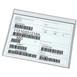 EICHNER 50 Einstecktaschen mit Magnetstreifen - A4 quer transparent, 31x22 cm