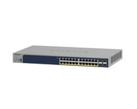NETGEAR 52-Port PoE Gigabit Ethernet Smart Switch (GS752TPP) – Managed Switch, optionales Insight Cloud Management, 48 x PoE+ mit 760W, 4 x 1G SFP, für Desktop- oder Rackmontage GS752TPP-300EUS