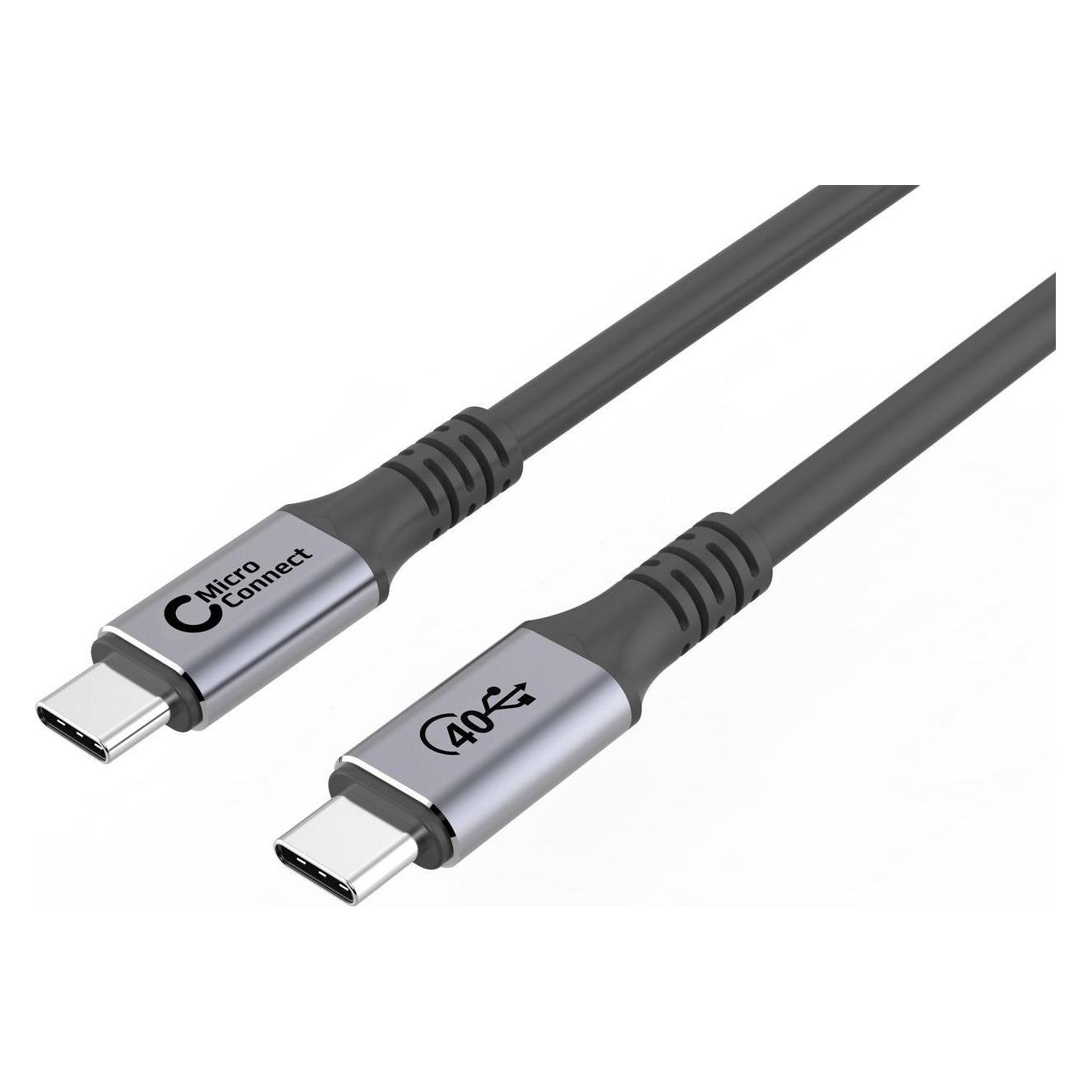 MicroConnect Premium USB4 USB-C cable 2m (2 m, USB 4, 100 W) (USB4CC2)